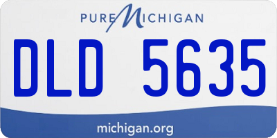 MI license plate DLD5635