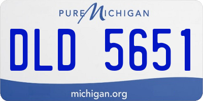 MI license plate DLD5651