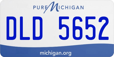 MI license plate DLD5652