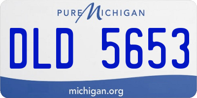 MI license plate DLD5653