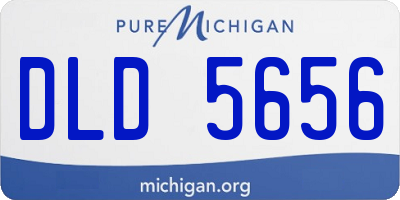 MI license plate DLD5656