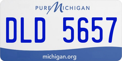 MI license plate DLD5657