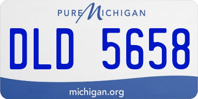 MI license plate DLD5658