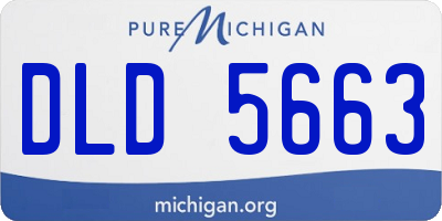 MI license plate DLD5663
