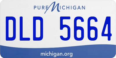 MI license plate DLD5664