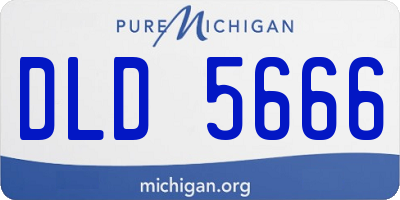 MI license plate DLD5666