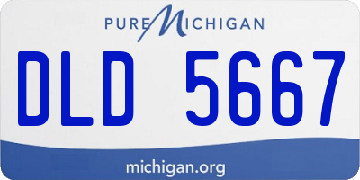 MI license plate DLD5667