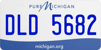 MI license plate DLD5682