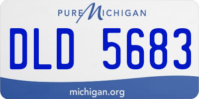 MI license plate DLD5683