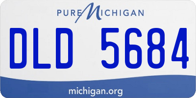 MI license plate DLD5684