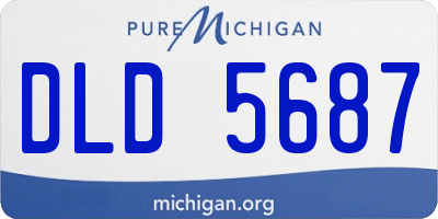 MI license plate DLD5687