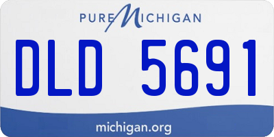 MI license plate DLD5691