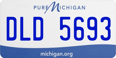 MI license plate DLD5693