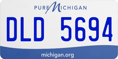 MI license plate DLD5694