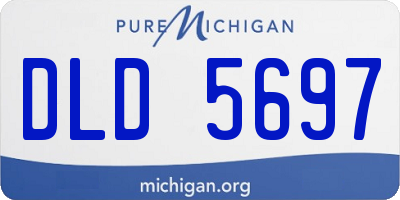 MI license plate DLD5697