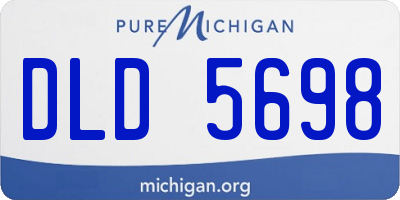 MI license plate DLD5698