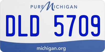 MI license plate DLD5709