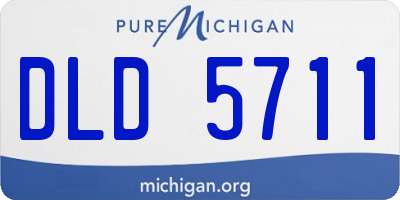 MI license plate DLD5711