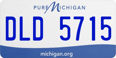 MI license plate DLD5715