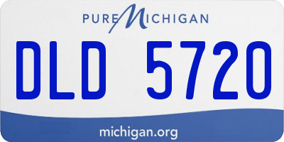MI license plate DLD5720