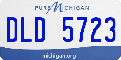 MI license plate DLD5723