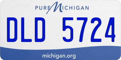 MI license plate DLD5724
