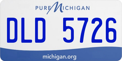 MI license plate DLD5726