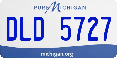 MI license plate DLD5727
