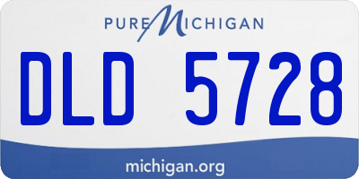 MI license plate DLD5728
