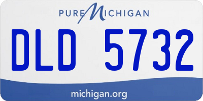 MI license plate DLD5732