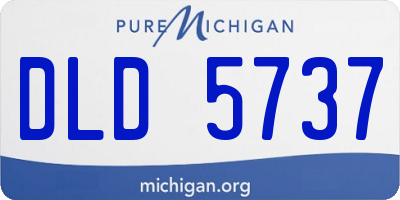 MI license plate DLD5737
