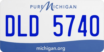 MI license plate DLD5740
