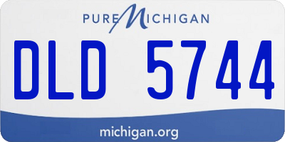 MI license plate DLD5744