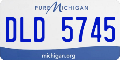 MI license plate DLD5745