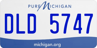MI license plate DLD5747