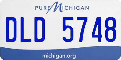 MI license plate DLD5748