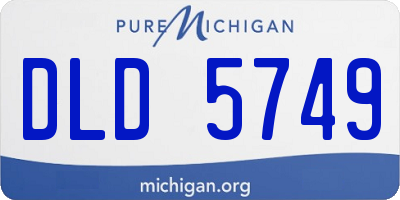 MI license plate DLD5749