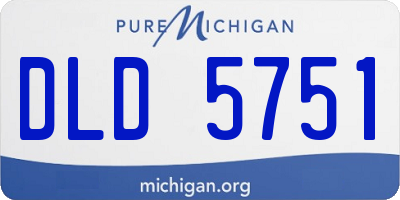 MI license plate DLD5751