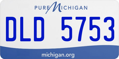 MI license plate DLD5753