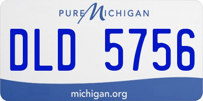 MI license plate DLD5756