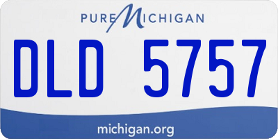 MI license plate DLD5757