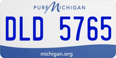 MI license plate DLD5765