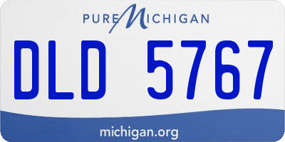 MI license plate DLD5767