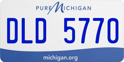 MI license plate DLD5770
