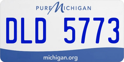MI license plate DLD5773