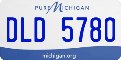 MI license plate DLD5780