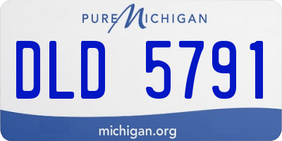 MI license plate DLD5791