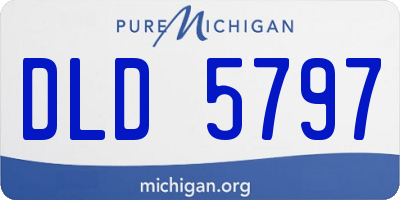 MI license plate DLD5797