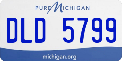 MI license plate DLD5799