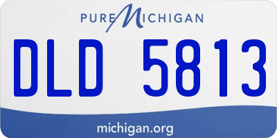 MI license plate DLD5813